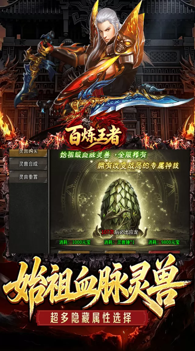 百炼王者（灵兽复古九职业）游戏截图4