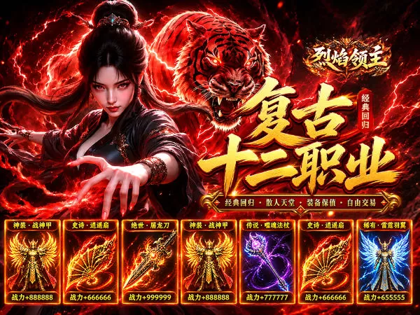 烈焰领主（复古十二职业元宝服）游戏截图1